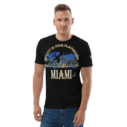 #50085 14ct GOLD PREMIUM organic T-Shirt ⭐My City is your Playground⭐ by Rachel Cook